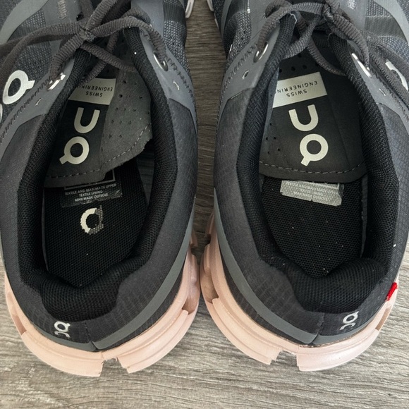 On Running Women’s 7 Cloudflow Rock Grey Rose Athletic Sneakers Shoes Cloudtec - Picture 6 of 6